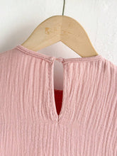 Young Girls Loose Casual Embroidered Fabric Gathered Ruffle Hem Dress